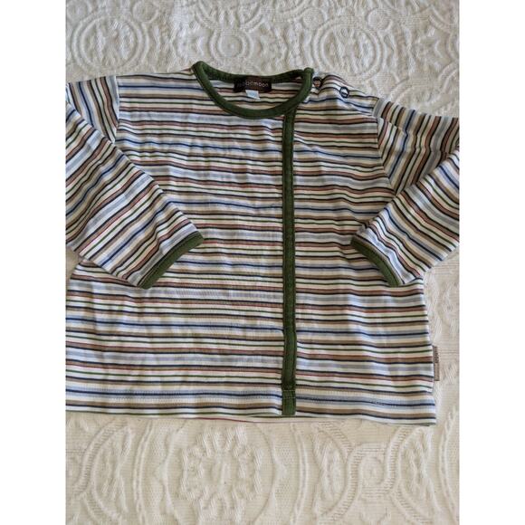 Rabbit Moon boys sz. 18/24 mo. striped long sleeved tee. Cute, soft - Picture 7 of 7